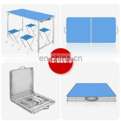 Lightweight Height Adjustable Foldable Aluminium Picnic Camping Set Table Folding Picnic Table photo-4