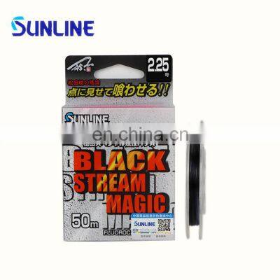 New arrivals Super strong SUNLINE SP MAGIC 50m fluorocarbon fishing line black