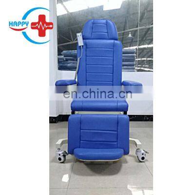 HC-M105A Hospital Furniture Height Adjustable Comfortable Electrical Blood Collection Chair With Wheels photo-2