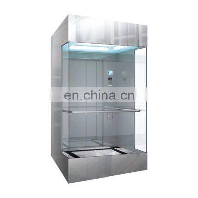 800kg~1000kg 1.0m/s~1.75m/s Full View and Outdoor Glass Panoramic Elevator photo-5