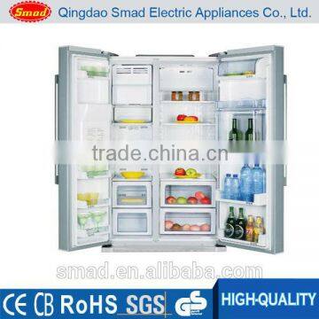 Total frost-free design Side by side no frost refrigerator with icemaker, water dispenser&mini bar