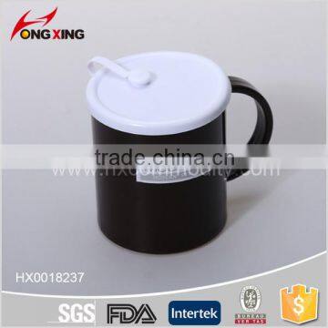 Miceowaveable Plastic Simple Soup Mug Cup with Cover