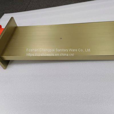 Shower Set With Gold Finish Waterfall Rainfall Showerhead Handheld Shower Head photo-3