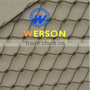 Steel Wire Rope Flexmesh, Stainless flexible ferruled inox line webnet for balustrade protection | generalmesh