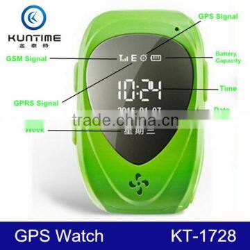 2015 Hot selling Kids GPS Smart Watch SOS GPS GSM Kids Security Smart Watch