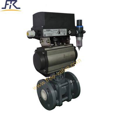 Пневматический шаровый клапан с керамической облицовкой типа О FRQ641TC