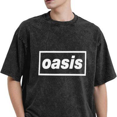 Oasis Band Vintage T-Shirt Oversized Cotton Tee Casual Short Sleeve