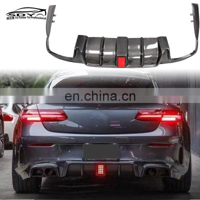 C238 E Class BB Style Carbon Fiber Rear Bumper Lip Light Diffuser For Mercedes Benz C238 E Class E63 AMG Coupe