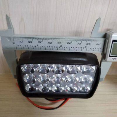 15led Spotlight 15 Kralen 12V Universe Lights Spotlight Mistlamp Gemodificeerde Led Koplamp Rechthoekige Licht Spiegel Lamp