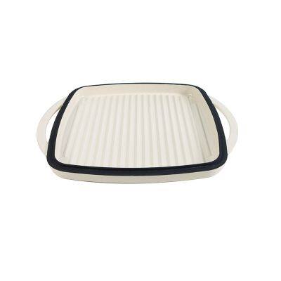 Non-Stick Double Enameled Cast Iron Rectangular Roaster photo-3