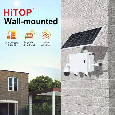 HiTOP Solar Powered Camera Kit With 4MP Night Vision Security Surveillance Solar Energy System photo-3