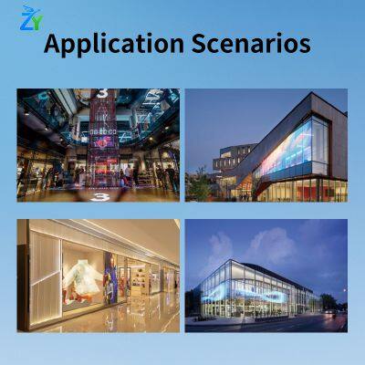 Shopping Mall Window Glass Transparent Advertising P2.5 P3.91 P6.25 Led Holographic Screen photo-6