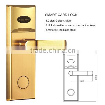 Furniture lock Zinc Alloy RFID card metal smart intelligent electric hotel door locks