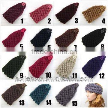 Wool Women Winter Crochet Headbands