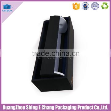 Luxury black cardboard printing special handmake artwork turnable wine packaging/wine glass boxes