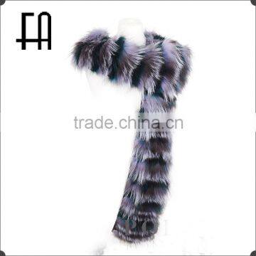 Factory direct wholesale price feather fox fur scarf /fox fur scarf