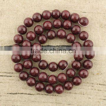 MJ1005 Wholesale purplish red mashan jade stone beads