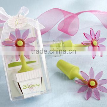 Blooming Flower Bottle Stopper in Whimsical Window Gift Box Wedding Party gifts