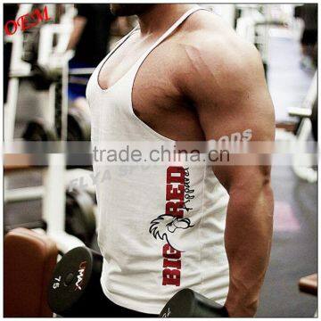 2016 Men Plain Bodybuilding Gym stringer vest for men stringer singlet                        
                                                Quality Choice