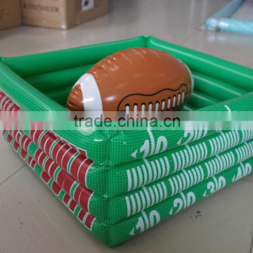 pvc inflatable rugby beer cooler /inflatable rugby ice cooler