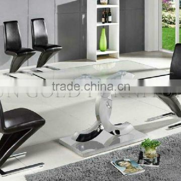 Modern Square stainless steel dining table (SZ-DT020)