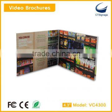 video brochure for business promotion with 4.3 inch screen