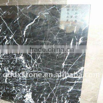 natural black marble flooring