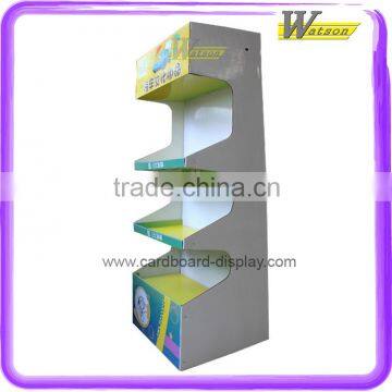 stationary shop and supermarket promotional cardboard display shelf