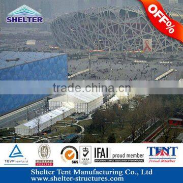 no interior poles Giant tent sale with air conditioner/Wooden flooring in Beijing
