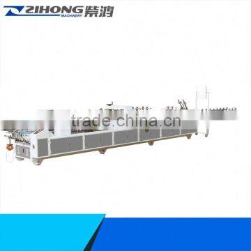 ZH-1050PC corrugated paper folding mPChine for making beer case and milk case for 4 6 corner box