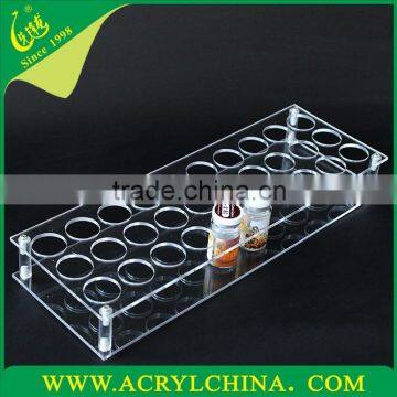 2015 Custom acrylic display stand/clear acrylic cosmetic storage racks/PMMA desktop Lipstick storage box