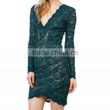 2016 V-neck Dress European Brand Dresses Elegant Dress Women photo-2