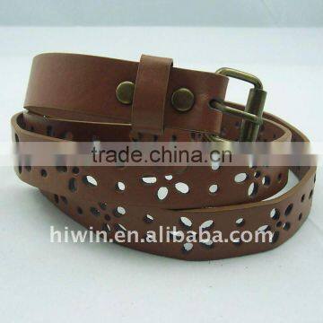 Flower Leather Belt