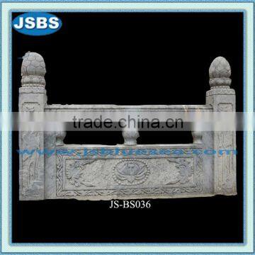 outdoor natural marble round baluster