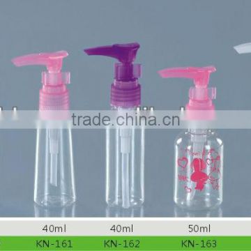 empty lotion pump bottle with pump srayer for personal care