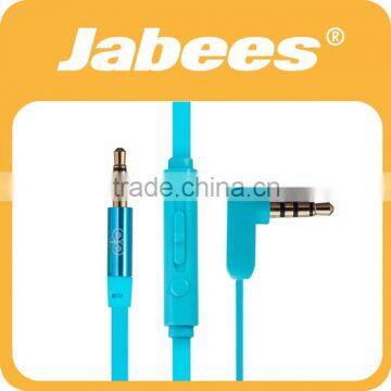 Hot sell good quality 3.5mm gold plated plug cool auxiliary cable