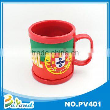 Soft pvc mug cup for 2014 brazil world cup