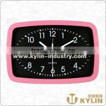 rectangular aluminum frame clock