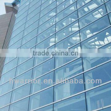 skyscraper tempered glass wall building/glass cladding