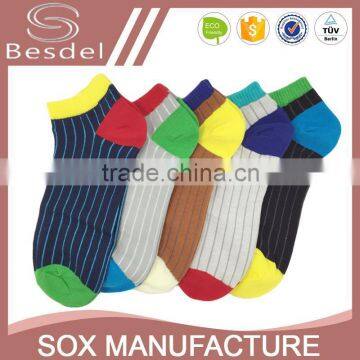 Fashion Quarter Socks for Summer, Mens Colorful Ankle Socks
