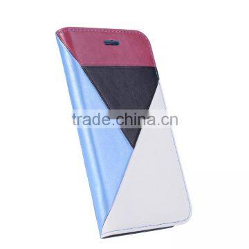Colorful Spliting Leather Phone Case for IPhone 7 photo-4
