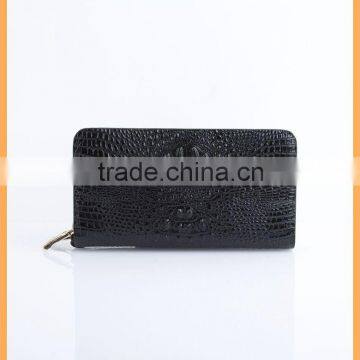 Top quality wholesale crocodile leather purse with card slot