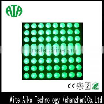 led dot matrix screen with green