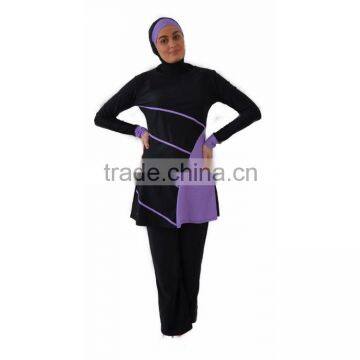 Swimwear for modest fully covered muslim islamic swimsuit bikini
