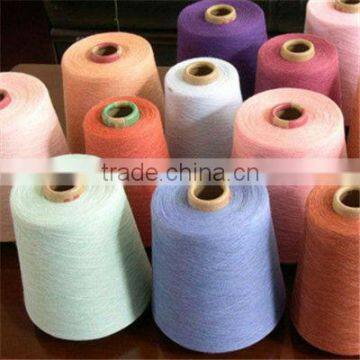100% polyester spun color yarn