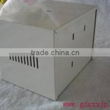 Galvanized steel case fabrication