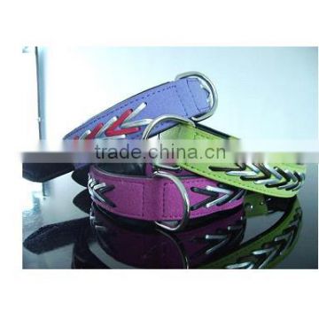 Colorful PU pet collar with fashion design