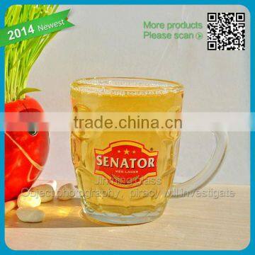 Senator KEG LAGER beer mug custom brand decal & logo beer stein wholesale beer glass timbler