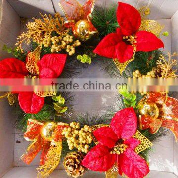 2013 New design wholesale christmas wreaths H-46