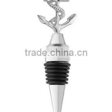 Popular metal make cheap wholesale with logo wine stopper